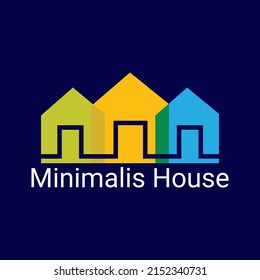 real estate MINIMALIS CLOORFUL HOUSE LOGO