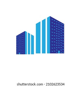 Minimalistisches Immobilienlogo oder Vektorbild