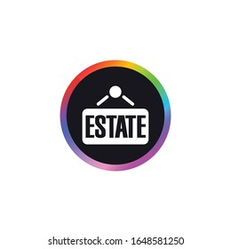 Real Estate - Modern Button Icon