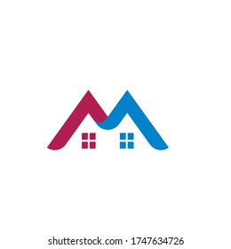 real estate modern city building vector template design