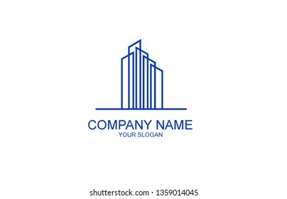 Real estate modern logo design.vector illustration 