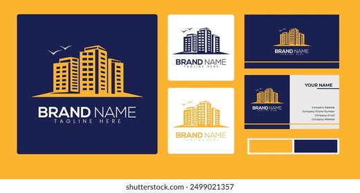 Archivo de Vector de logotipo moderno de bienes raíces 