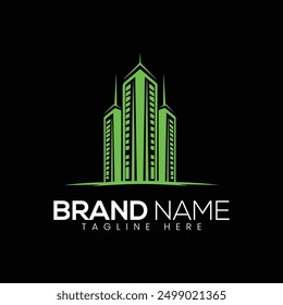 Archivo de Vector de logotipo moderno de bienes raíces 