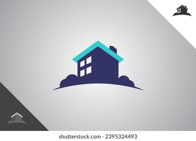 Real estate modern logotype. Architect and construction brand identity design template. Perfect logo for business related to construction industry. Isolated background. Vector eps 10.