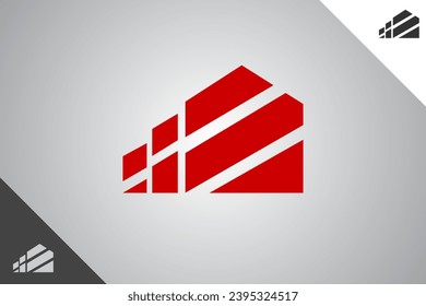 Real estate modern logotype. Architect and construction brand identity design template. Perfect logo for business related to construction industry. Isolated background. Vector eps 10.