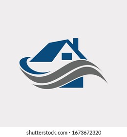 Real estate. Modern and stylish real estate logo icon vector template. 