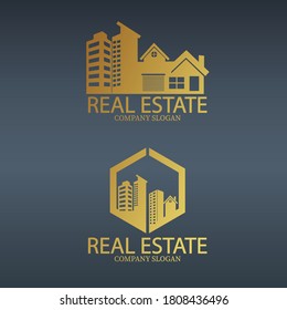 Real estate modern vector  logo design