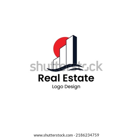 Real Estate and mortgage vector logo design.