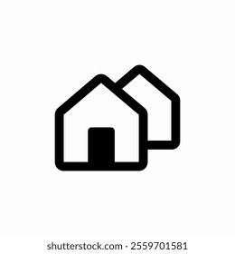 real estate neighbourhood icon sign vector