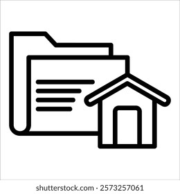 Real Estate News Icon Element For Design