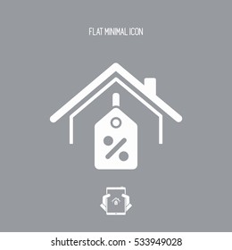 Real estate offer - Vector web icon