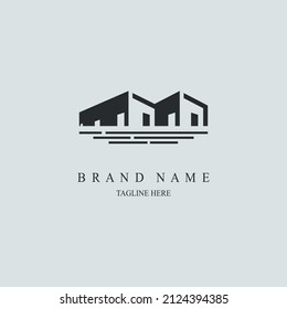 diseño de plantilla de logotipo de oficina inmobiliaria para marca o empresa y otros