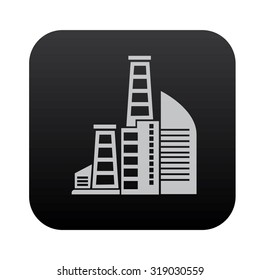 Real estate on black button blackboard,vector