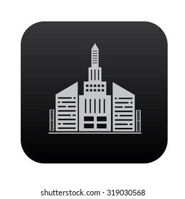 Real estate on black button blackboard,vector