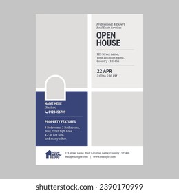 Real estate open house flyer template, Real Estate Services