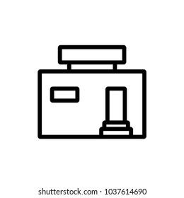 Real estate outline icon illustration isolated vector sign symbol