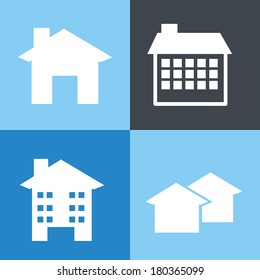 real estate over blue background vector illustration 