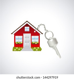 real estate over gray background vector illustration