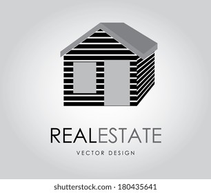 real estate over gray background vector illustration 