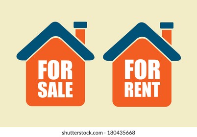 real estate over pink background vector illustration 