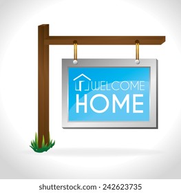 Real estate over white background, vector illustration.