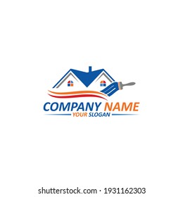 real estate  Painting Logo design  template