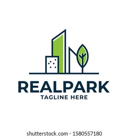 Real Estate Park Logo, City, Garden