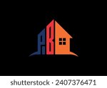 Real Estate PB Logo Design On Creative Vector monogram Logo template.Building Shape PB Logo