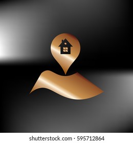 Real Estate Pin Symbol