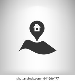 Real Estate Pin Symbol