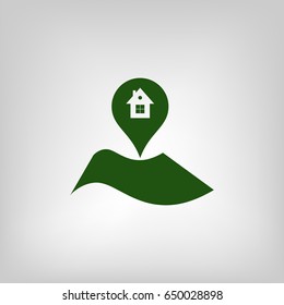 Real Estate Pin Symbol