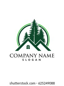 real estate with pine background 2