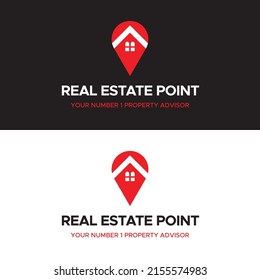 Real Estate Point Logo Template