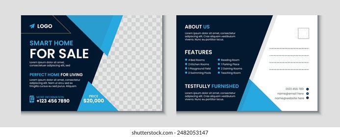 Real Estate Postcard Banner Template Design