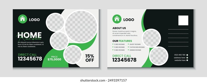 Real Estate Postcard Banner Template Design