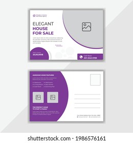 Design-Vorlage für Real Estate Postcard-Designs