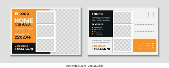 Diseño de Plantilla de postal inmobiliaria