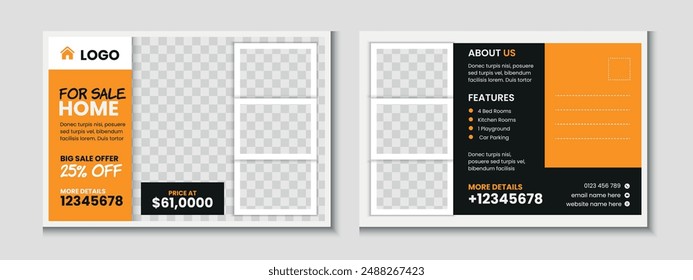 Diseño de Plantilla de postal inmobiliaria