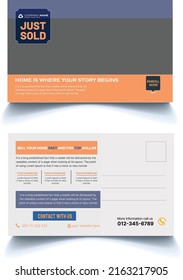 Real Estate Postcard Template Desing