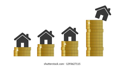 real estate prices rise in the height vector illustration EPS10