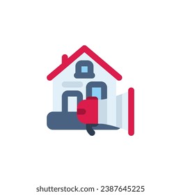 real estate promotion vector icon. real estate icon flat style. perfect use for logo, presentation, website, and more. simple modern icon design color style