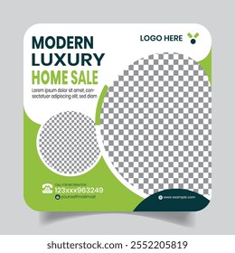 Real Estate Promotional Modern Social Media Post Design Banner