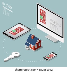 Real Estate And Property Business Isometric Building Diagram Vector Design