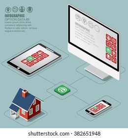 Real Estate And Property Business Isometric Building Diagram Vector Design