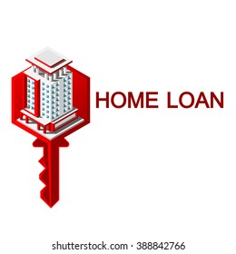 Real Estate And Property Business Isometric Building. Abstract  
infographics on the White background, Vector illustration can be 
used for workflow layout, diagram, number options, web design.