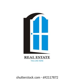 real estate property company logo vector