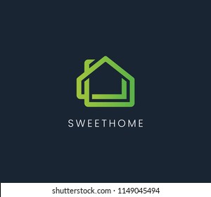 Real Estate , Property and Construction Logo design for business corporate sign . Vector Logo .