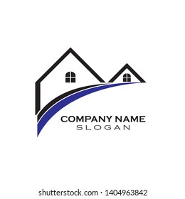 Real Estate , Property and Construction Logo design for business corporate sign - Vector
