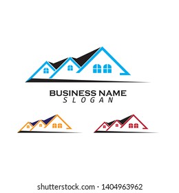 Real Estate , Property and Construction Logo design for business corporate sign - Vector
