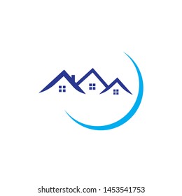 Real Estate , Property and Construction Logo design for business corporate sign . Vector Logo